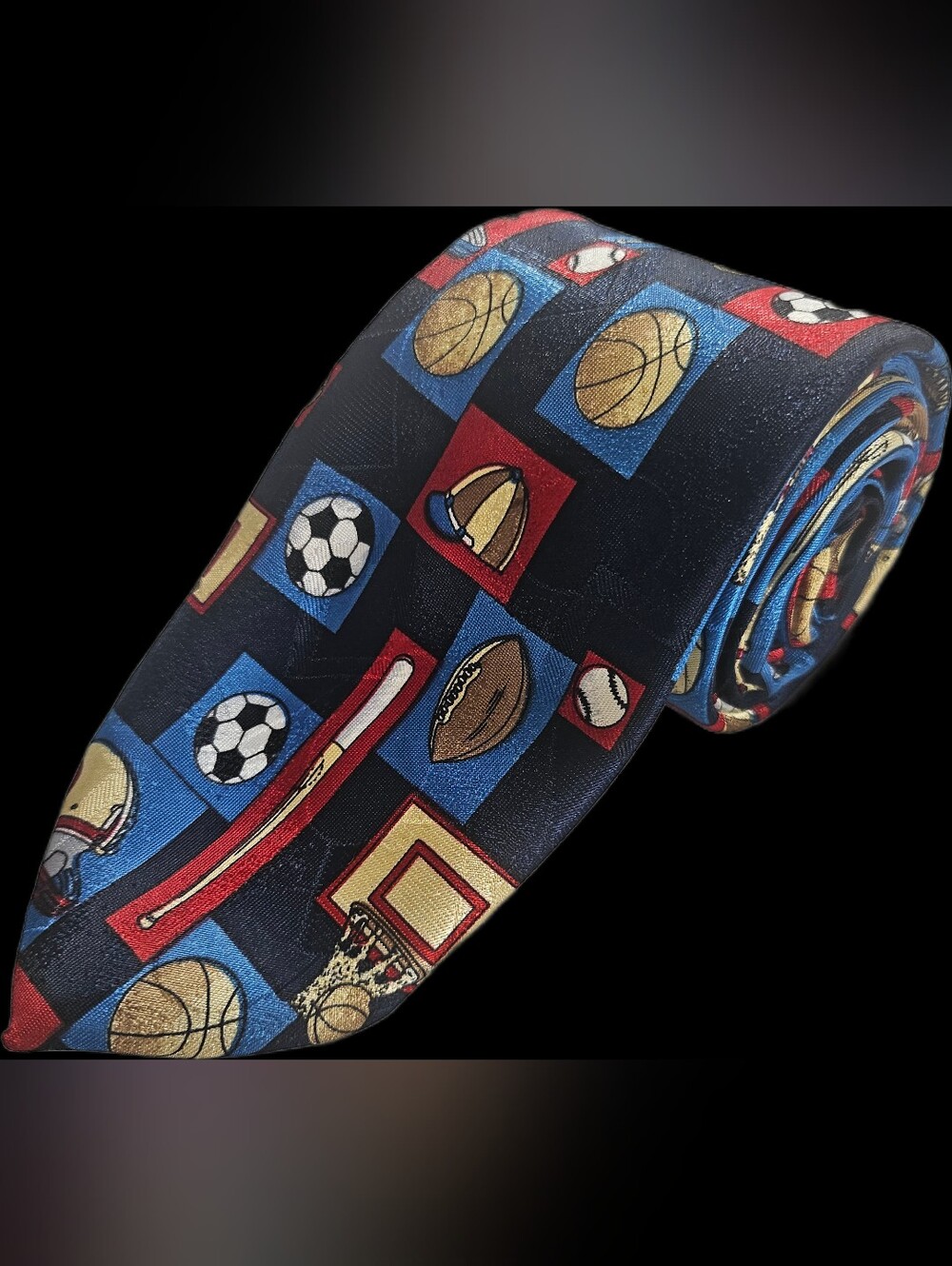 ClubRoom Novelty Sport Necktie Football Baseball Basketball Soccer Game Tie 54.5